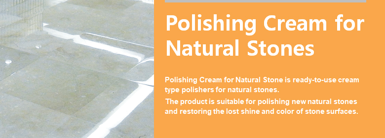 ConfiAd® Polishing Cream for Natural Stone is ready-to-use cream type polishers for natural stones.
The product is suitable for polishing new natural stones and restoring the lost shine and color of stone surfaces. 
